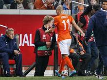Arjen Robben musste gegen Island verletzt ausgewechselt werden