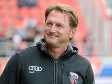 Trainer Ralph Hasenhüttl sieht den FC Ingolstadt immer als Außenseiter