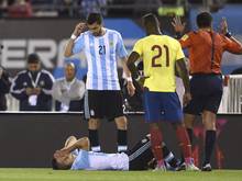 Kun Agüero verletzte sich im Spiel gegen Ecuador