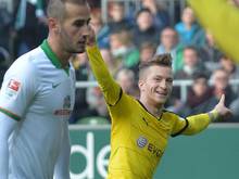 Marco Reus (r.) traf gegen Werder Bremen doppelt