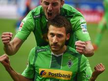 Fabian Johnson (v) rettete Borussia Mönchengladbach mit einem Doppelpack das 3:3-Unentschieden
