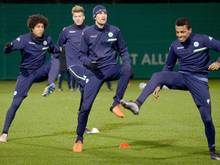 Die Wolfsburger machen sich für die Partie gegen Manchester United fit
