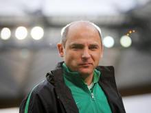 Bremens Trainer Viktor Skripnik hat sich leicht den Oberschenkel gezerrt