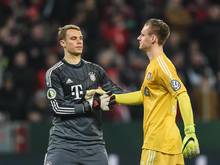Konkurrenz nur in der Liga: Manuel Neuer (l.) und Bernd Leno 