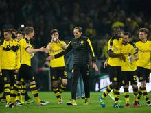 Borussia Dotmund feiert den Sieg gegen Werder