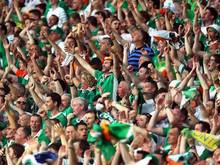 Die irischen Fans werden ihre zahlenmäßige Unterzahl durch Lautstärke ausgleichen