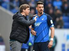 Julian Nagelsmann und Sandro Wagner im Austausch