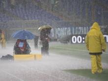 Zu viel Regen: Das Spiel Lazio Rom gegen Udinese Calcio musste abgesagt werden