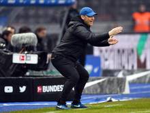 Stellt sich vor seine Spieler: Hertha-Coach Pál Dárdai