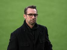 Herthas Manager Michael Preetz kritisiert eine Plakataktion von einigen Berlin-Fans