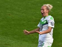 Vier Tore steuerte Wolfsburgs Zsanett Jakabfi zum 5:0 gegen Bremen bei