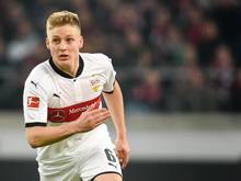 Stuttgarts Ascacibar erhielt nach seinem Platzverweis am 33. Spieltag eine Geldstrafe und muss ein Spiel aussetzen. Photo: Sina Schuldt Foto: Sina Schuldt