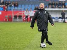 Noch für ein Spiel ist Horst Hrubesch der Trainer der deutschen Fußball-Frauen