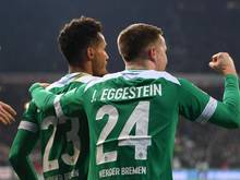 Johannes Eggestein erzielte vor dem Spielabbruch das einzige Tor für Werder