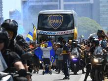 Der Mannschaftsbus der Boca Juniors wurde im vergangenen Jahr mit Steinen beworfen