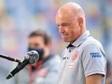 Macht für den Abstieg auch seinen Vorgänger verantwortlich: Fortuna Düsseldorfs Trainer Uwe Rösler