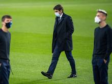 Die Inter-Spieler und Coach Antonio Conte wurden in Mönchengladbach in ihrer Nachtruhe gestört