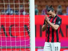 Zlatan Ibrahimovic unterlag mit AC Mailand