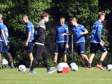 Spieler des Karlsruher SC beim Training