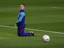 Barcelonas Torhüter Marc-André ter Stegen könnte schon am kommenden Sonntag wieder auf dem Platz stehen