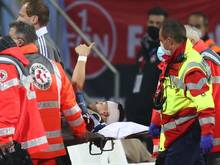Der Nürnberger Tom Krauß (M.) hatte sich gegen HSV verletzt