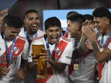 Die Spieler von River Plate feiern die Meisterschaft