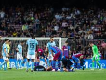 Ronald Araujo vom FC Barcelona war während des Ligaspiels gegen Celta Vigo zusammengebrochen