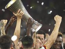 Die AS Roma bejubelte den Sieg in der Conference League