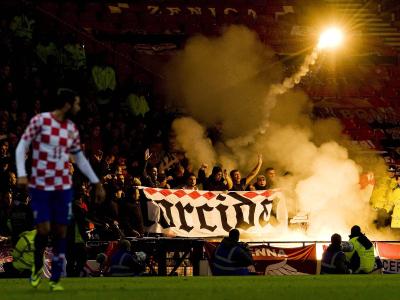 Auch gegen Schottland randalierten die kroatischen Fans