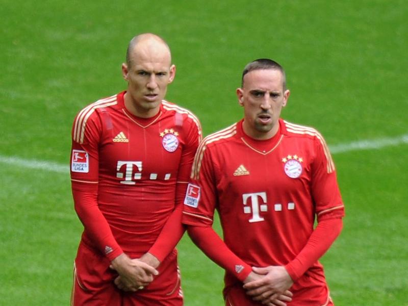 Arjen Robben (l.) und Franck Ribery: In München Teamkameraden, international Gegner