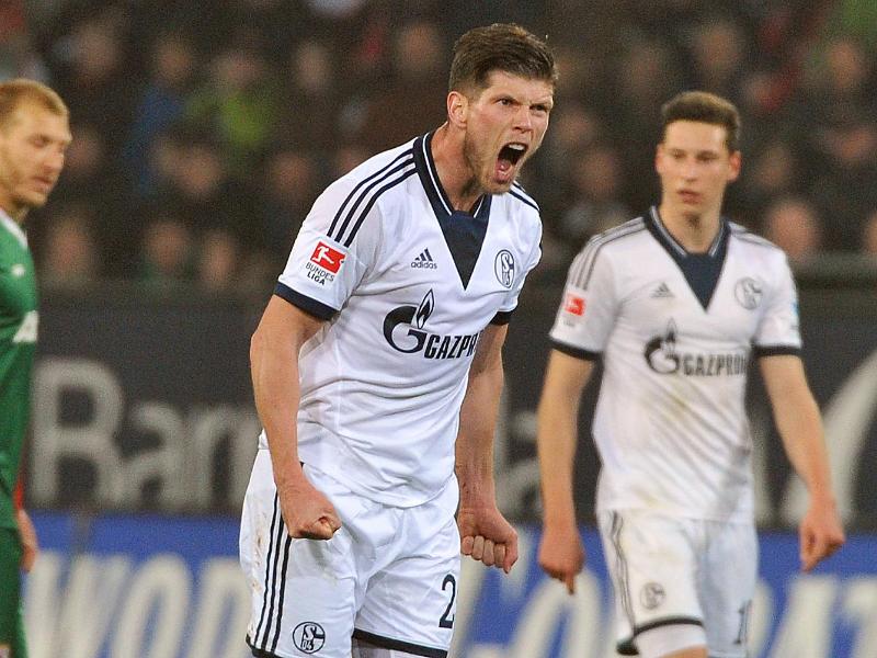 Klaas-Jan Huntelaar erzielte beide Treffer beim 2:1-Sieg in Augsburg