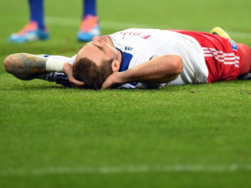 Ohne Pierre-Michel Lasogga muss der HSV wieder hochkommen. Foto: Marcus Brandt Ohne Pierre-Michel Lasogga muss der HSV wieder hochkommen. Foto: Marcus Brandt