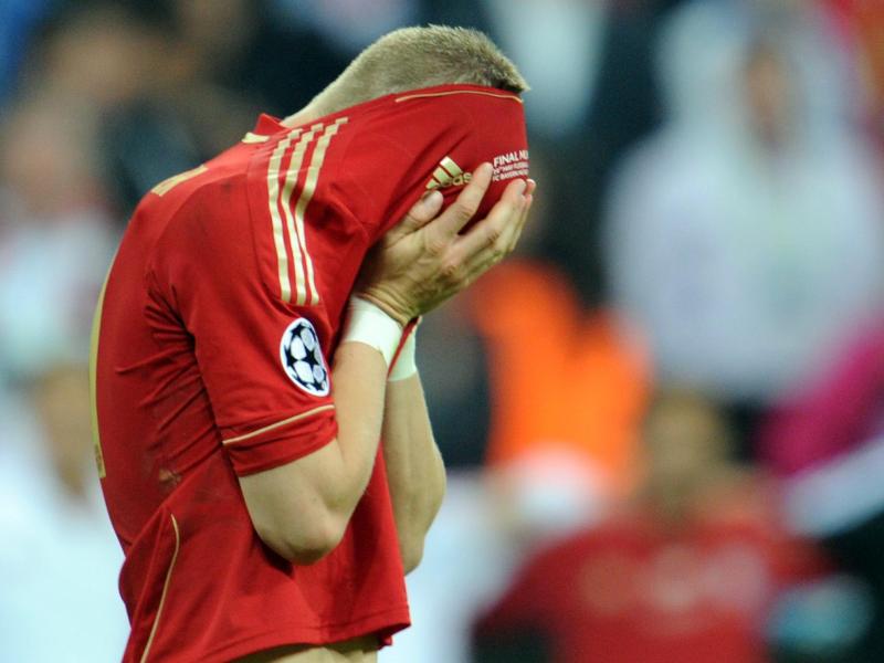 Bastian Schweinsteiger nach dem verlorenen Champions-League-Finale 2012 gegen den FC Chelsea