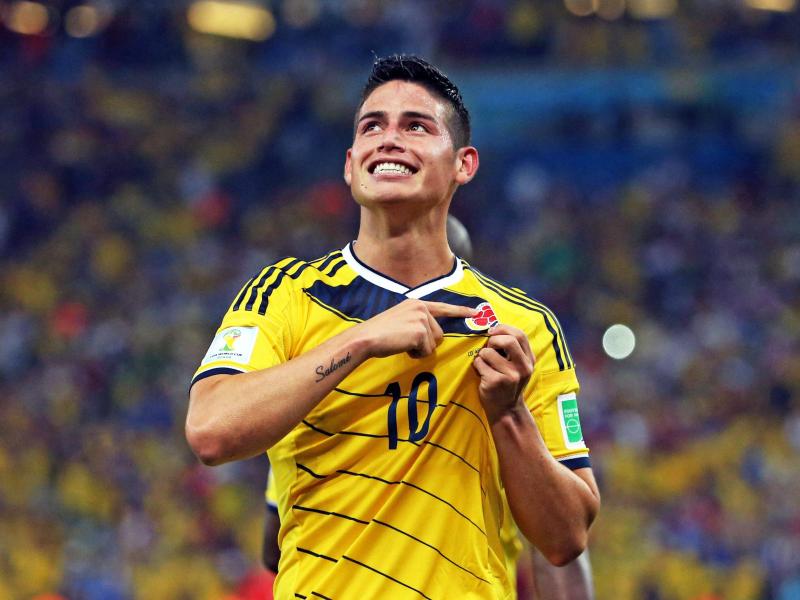 Kolumbiens James Rodriguez verzückt die Fußball-Welt. Foto: Paolo Aguilar