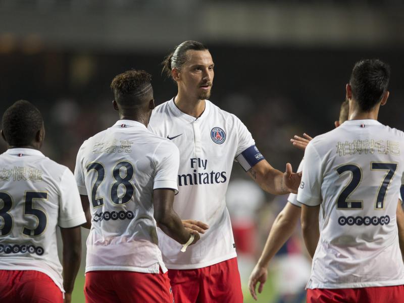 Zlatan Ibrahimovic erzielte beide Treffer beim 2:0 im Supercup gegen EA Guingamp