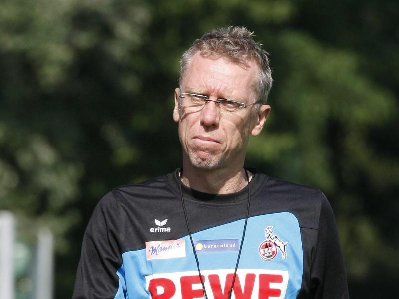 Kölns Coach Peter Stöger hat eine klare Vorstellung, wie die Saison ablaufen soll. Foto: Erwin Scheriau Kölns Coach Peter Stöger hat eine klare Vorstellung, wie die Saison ablaufen soll. Foto: Erwin Scheriau