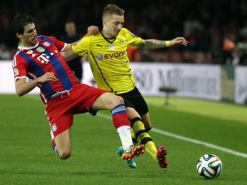 Beste Feinde: Bei Bayern gegen Dortmund geht es auf dem Rasen zur Sache