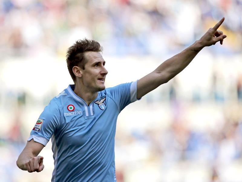 Miroslav Klose wurde von den Lazio-Fans gefeiert