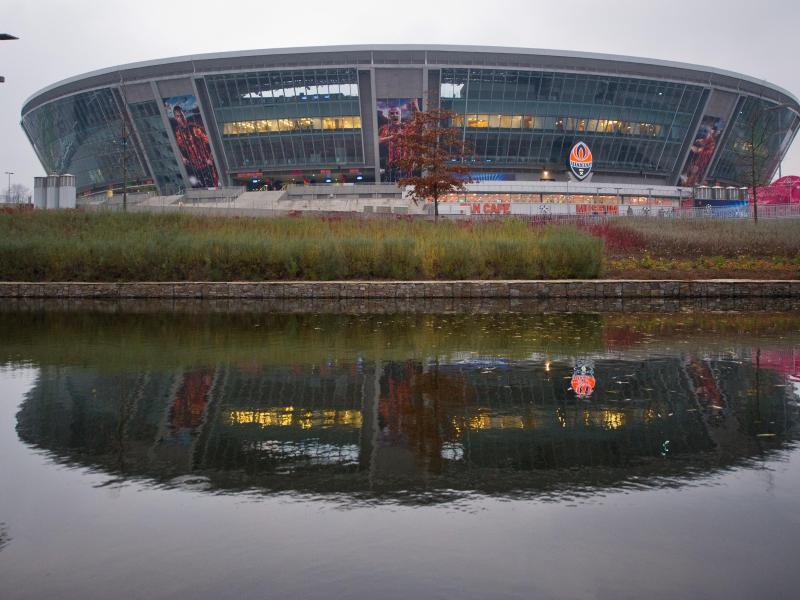Die Donbass-Arena in Donezk wurde schwer beschädigt.