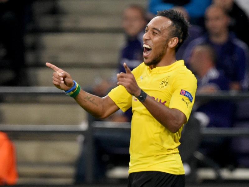 Dortmunds Pierre-Emerick Aubameyang schoss Gabun zum Sieg