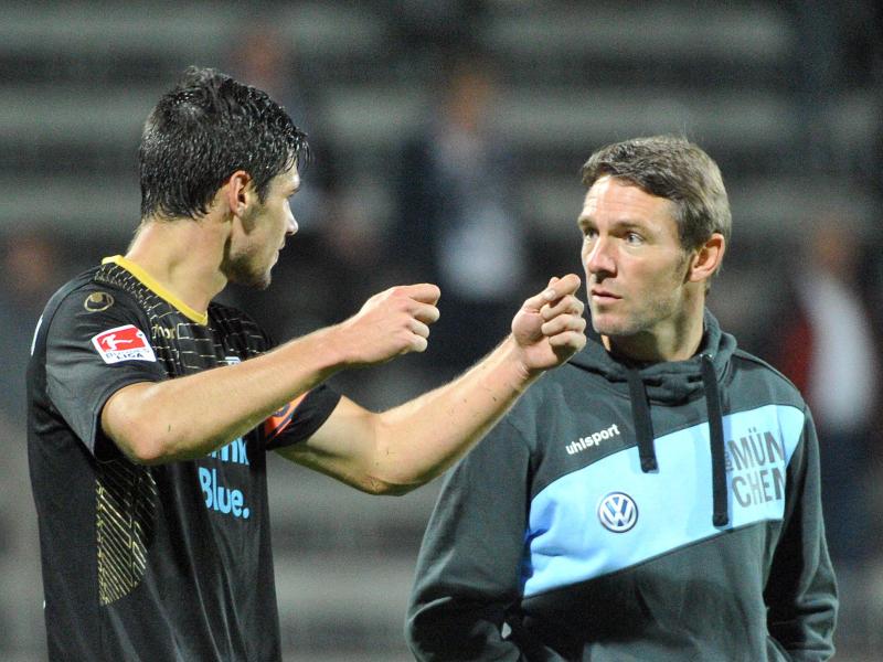 Trainer Markus von Ahlen (r.) will die Münchner Löwen kontinuierlich weiterentwickeln