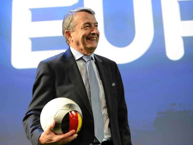 DFB-Präsident Wolfgang Niersbach hofft auf eine EM 2024 in Deutschland. Foto: Patrick Seeger