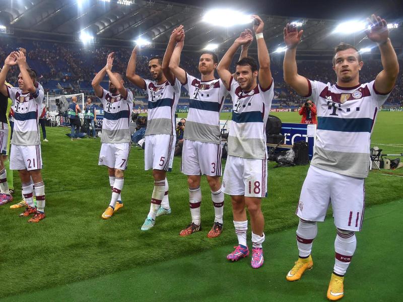 Die Bayern gewannen am 3. Spieltag der Champions League mit 7:1 beim AS Rom. Foto: Andreas Gebert