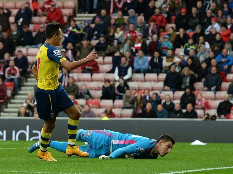Alexis Sanchez erzielte beide Treffer für den FC Arsenal. Foto: Nigel Roddis