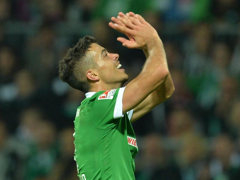 Franco Di Santo zeigt im Werder-Trikot starke Leistungen. Foto: Carmen Jaspersen Franco Di Santo zeigt im Werder-Trikot starke Leistungen. Foto: Carmen Jaspersen