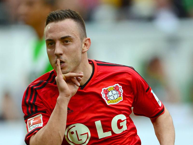 Josip Drmic hat die Erwartungen von Bayer Leverkusen noch nicht erfüllen können. Foto: Peter Steffen