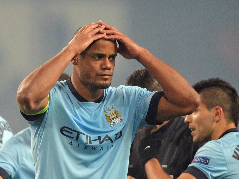 Manchester Citys Vincent Kompany hat sich verletzt Manchester Citys Vincent Kompany hat sich verletzt