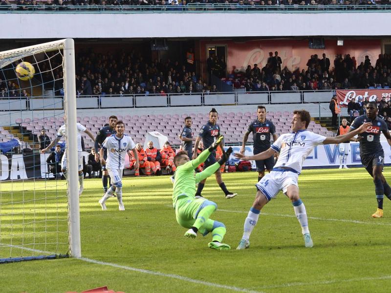 Daniele Rugani (2.v.r.) traf für Empoli Daniele Rugani (2.v.r.) traf für Empoli