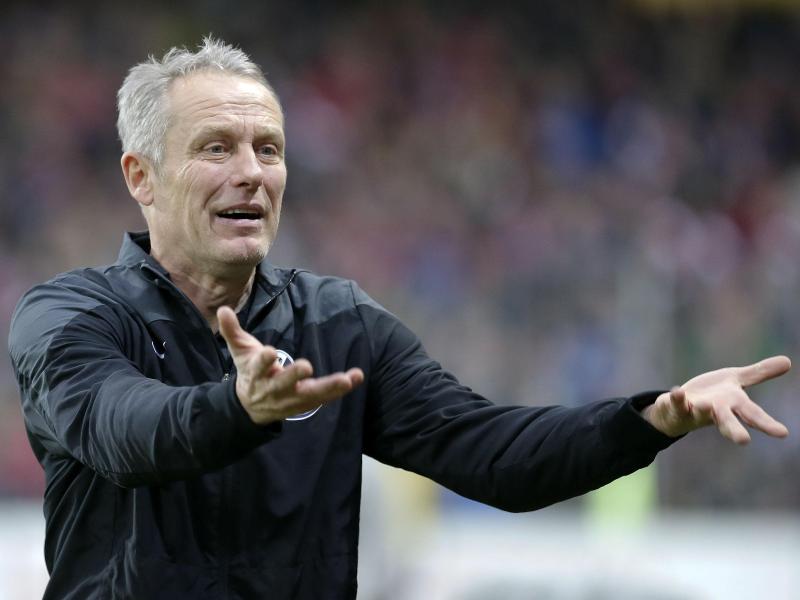 Für Christian Streich war das 0:0 gegen den HSV das 100. Spiel als Trainer des SC Freiburg