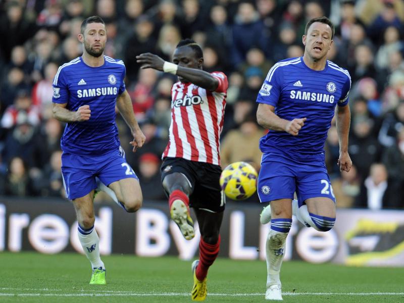 Sadio Mané (M) schoss Southampton gegen Chelsea in Führung